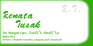 renata tusak business card